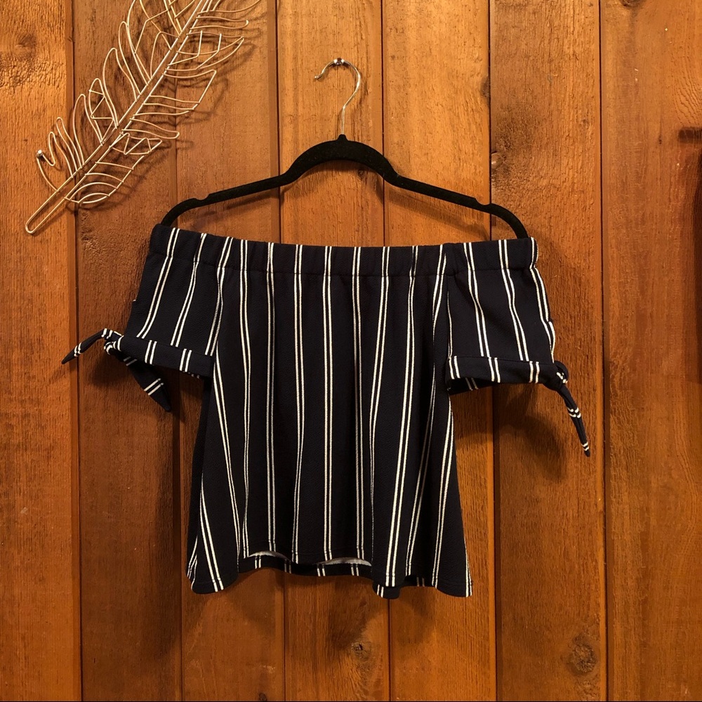 Off Shoulder Crop Top